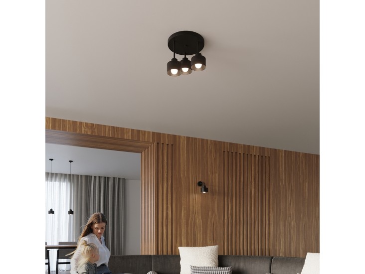 Savar 2 fekete mennyezeti lámpa