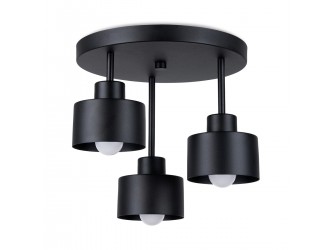 Savar 3 fekete mennyezeti lámpa