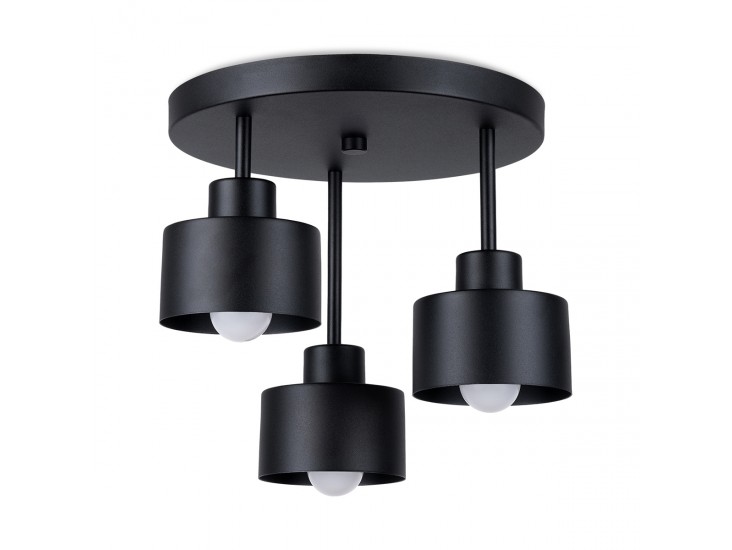 Savar 3 fekete mennyezeti lámpa