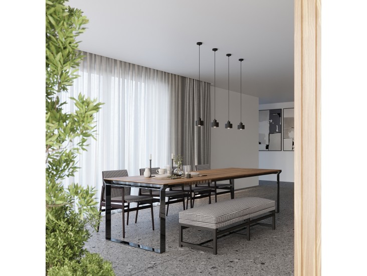 Savar 3 fekete függőlámpa