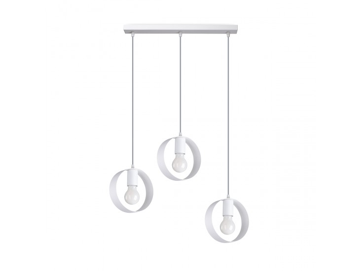 Titran 3 fehér függőlámpa