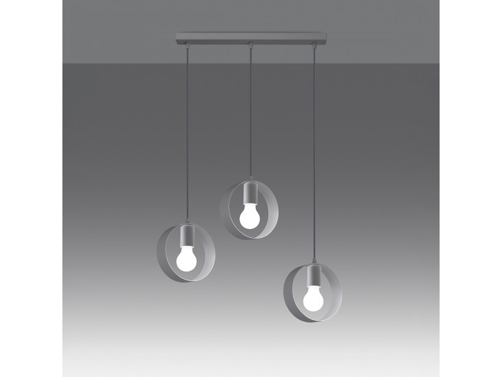 Titran 3 fehér függőlámpa