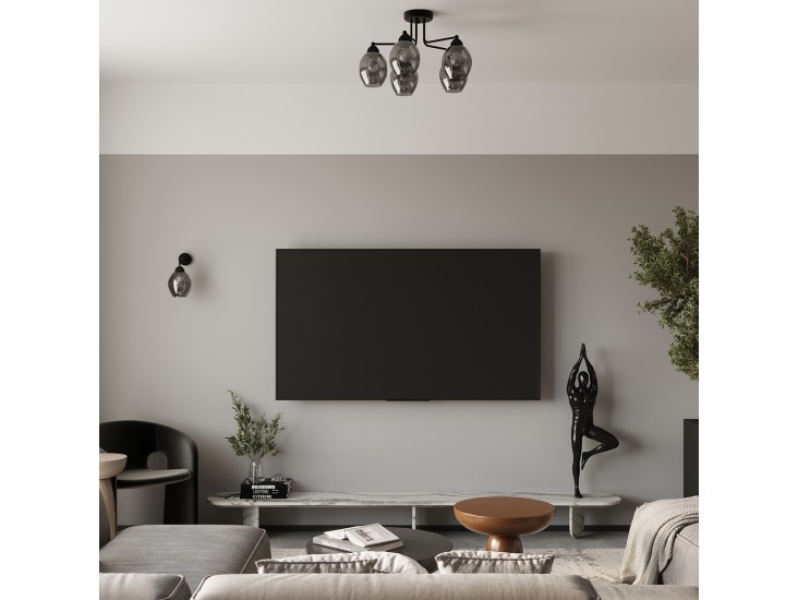 Fillan 1 fekete fali lámpa