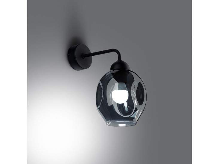 Fillan 1 fekete fali lámpa