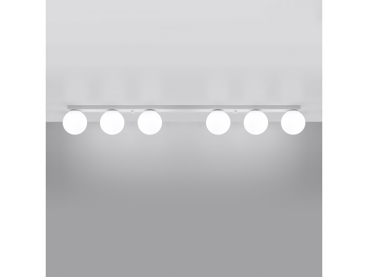 Yoli 6 fehér mennyezeti lámpa