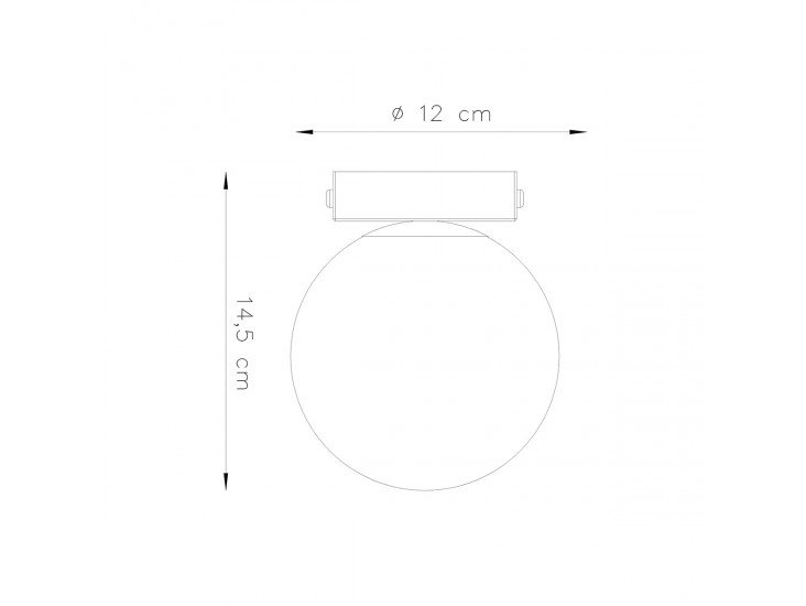 Yoli 1 fekete mennyezeti lámpa