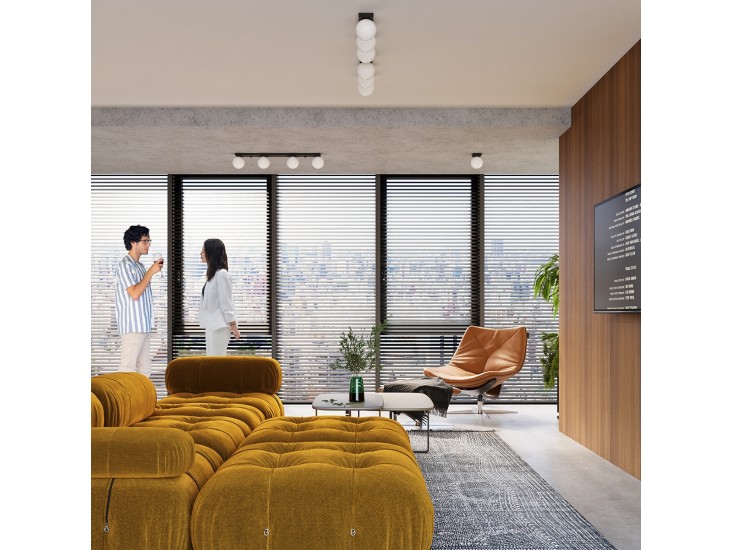 Yoli 3 fekete mennyezeti lámpa