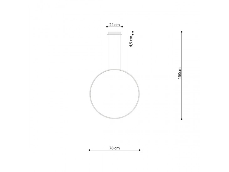 Rio 78 fehér 3000K függőlámpa
