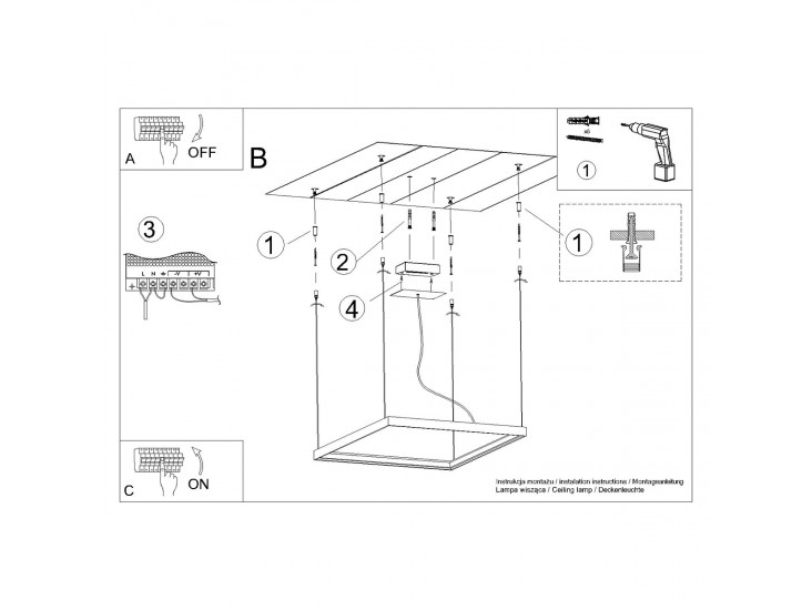 Nelya M fehér 4000K csillár