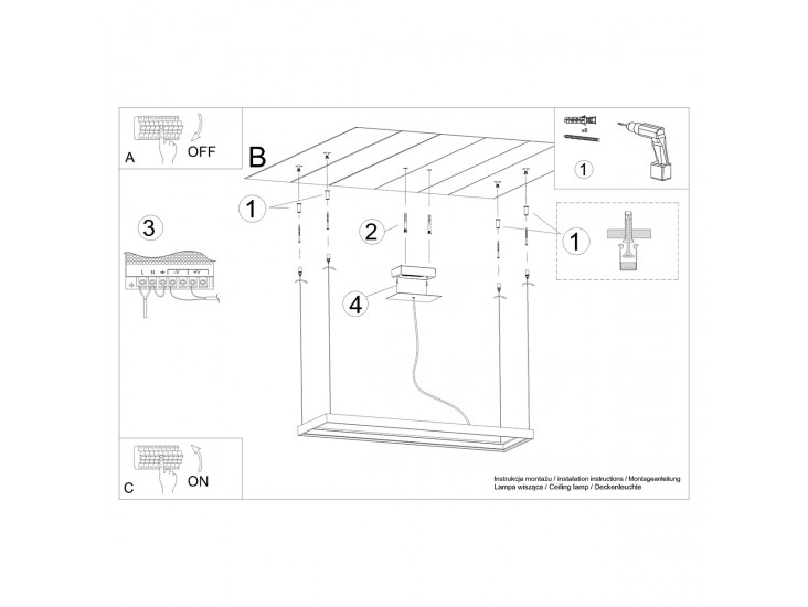 Tuula M fehér 4000K csillár