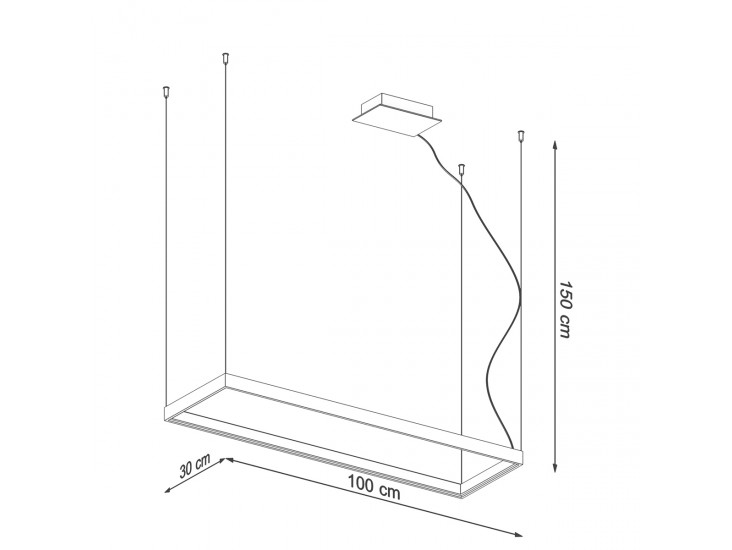Tuula M fekete 4000K csillár