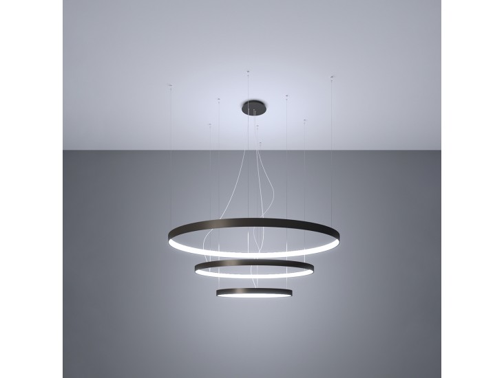 Rio 3 55/78/110 fekete LED 4000K csillár