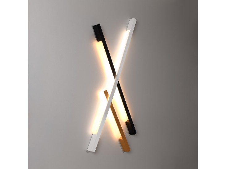 Lahti S fekete 3000K fali lámpa