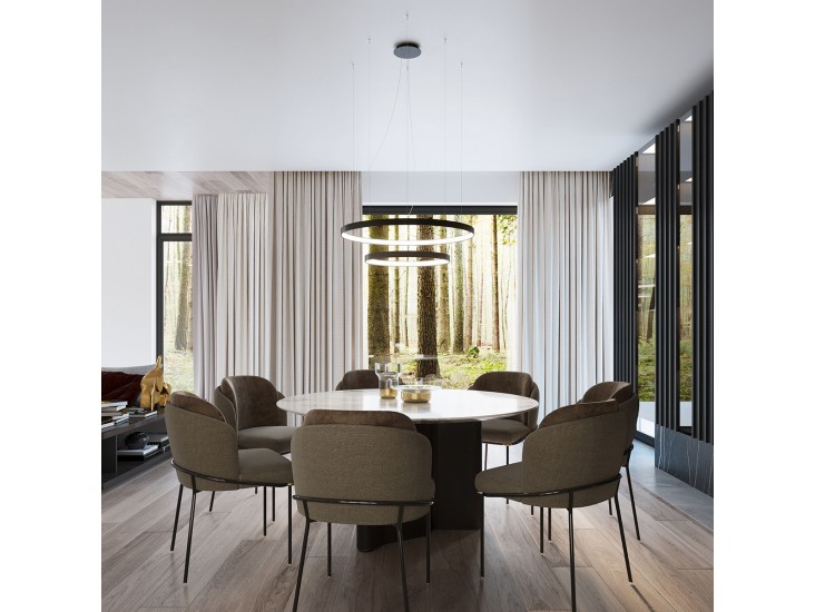 Rio 2 55/78 fekete LED 4000K csillár