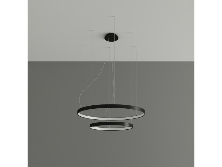 Rio 2 55/78 fekete LED 4000K csillár