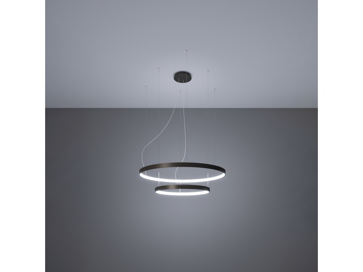 Rio 2 55/78 fekete LED 4000K csillár