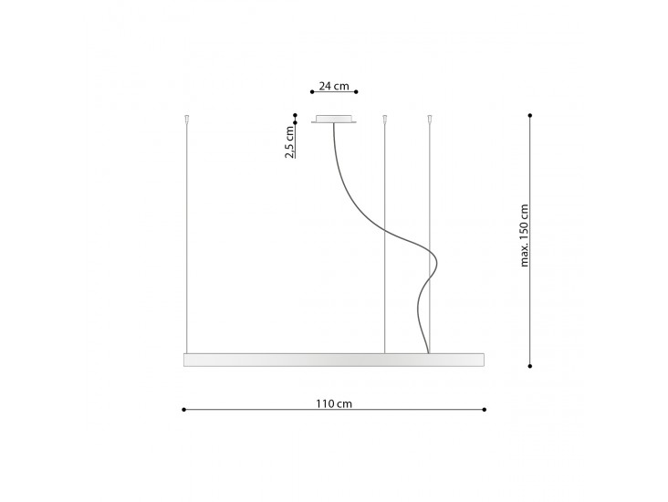 Rio 110 arany LED 3000K csillár