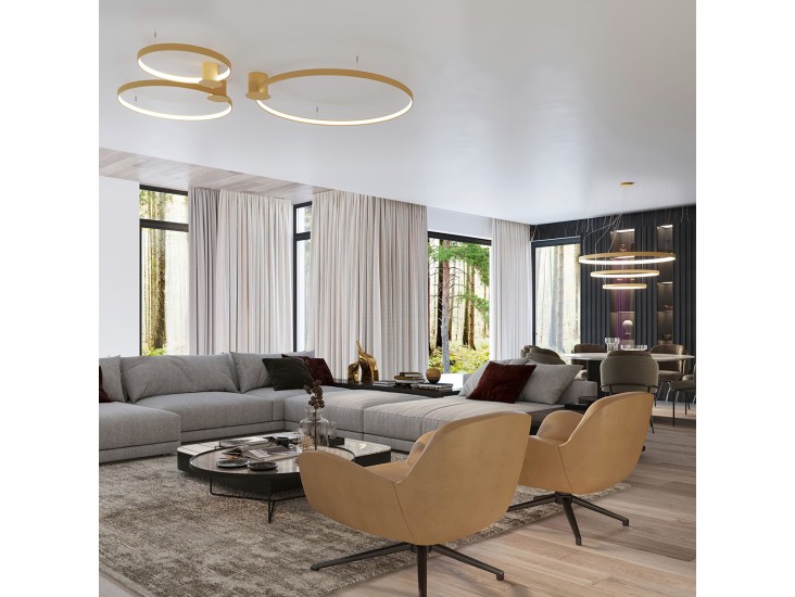 Rio 78 arany LED 3000K mennyezeti lámpa