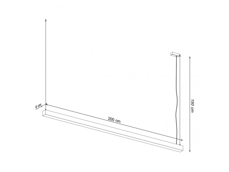 Pinne 200 fehér 4000K függőlámpa