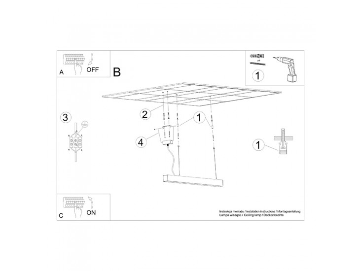 Pinne 200 szürke 4000K függőlámpa