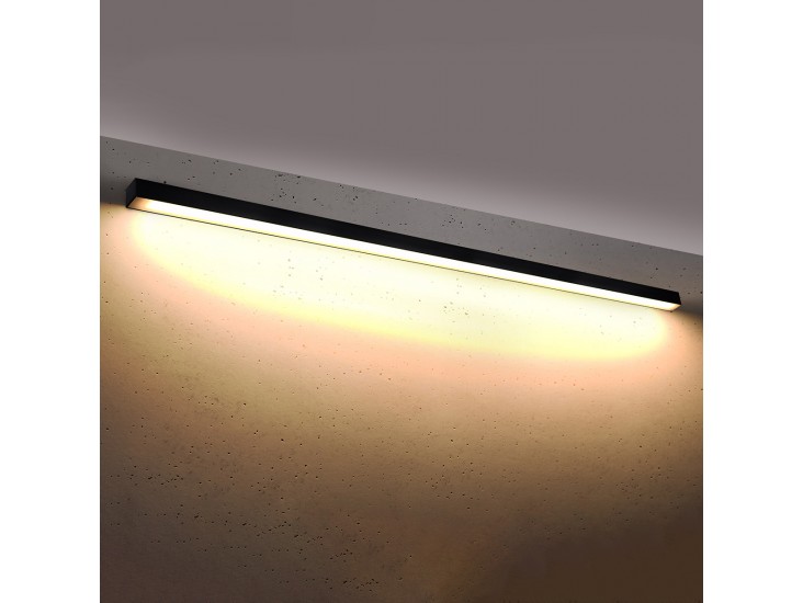 Pinne 200 fekete 3000K fali lámpa