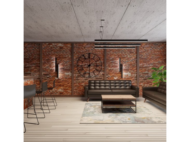 Pinne 200 fekete 4000K fali lámpa