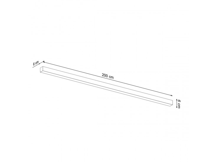 Pinne 200 fekete 4000K mennyezeti lámpa