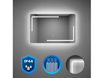 Ada 80 tükör led világítással 80x60 cm