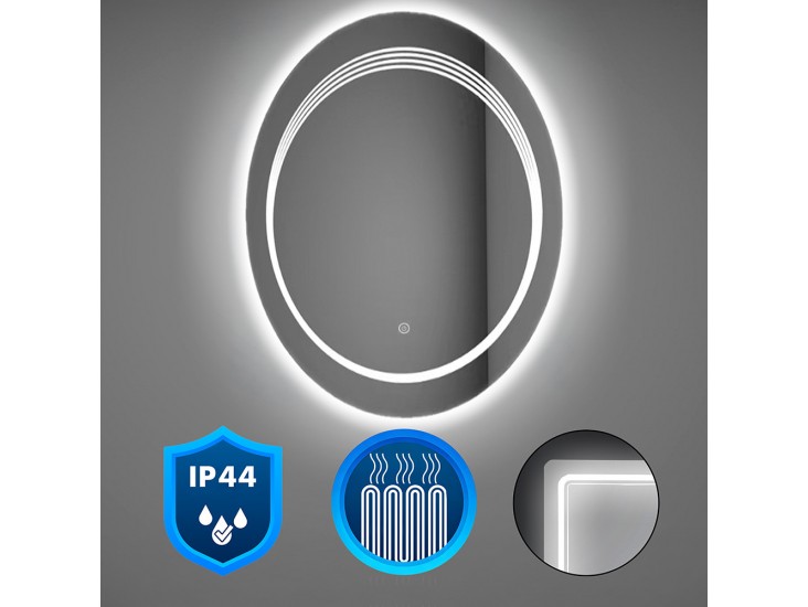 Ria 60 tükör led világítással 60x80 cm