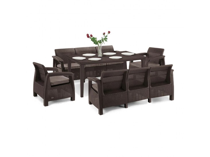 Corfu Love max duo kerti bútor garnitúra futura asztallal barna