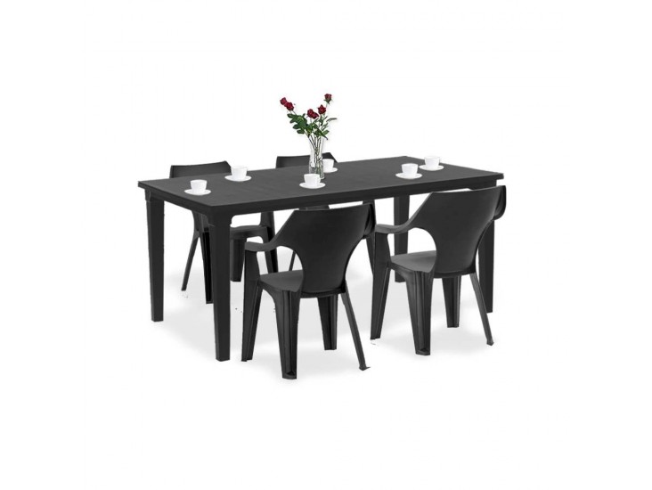 Fuante kerti bútor garnitúra szett grafit