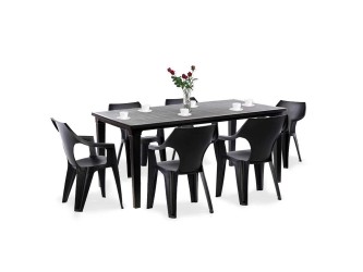 Fuante kerti bútor garnitúra szett grafit