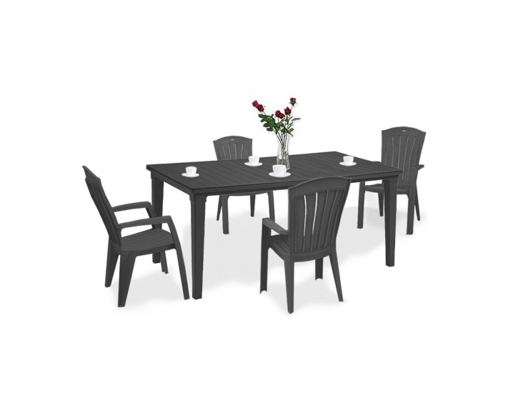 Futorini 4+1 kerti bútor garnitúra szett grafit