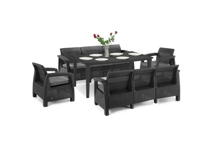 Corfu Love max duo kerti bútor garnitúra futura asztallal grafit