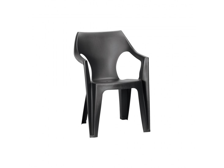 Dante alacsony támlás műanyag kerti szék grafit