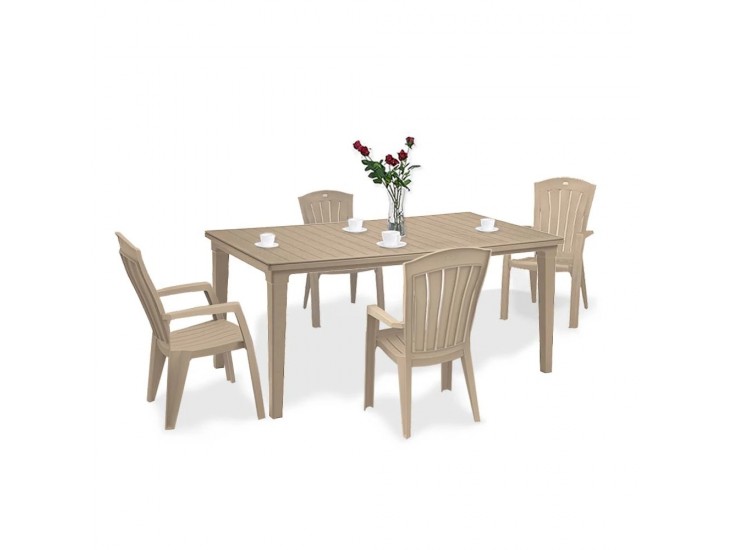 Futorini 4+1 kerti bútor garnitúra szett cappuccino