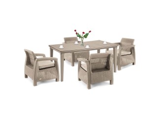 Corfu duo kerti bútor garnitúra futura asztallal cappuccino