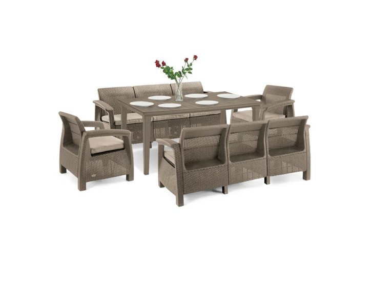 Corfu Love max duo kerti bútor garnitúra futura asztallal cappuccino