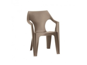 Dante alacsony támlás műanyag kerti szék cappuccino