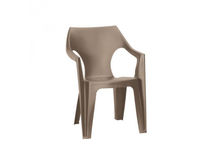 Dante alacsony támlás műanyag kerti szék cappuccino