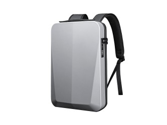 Axen merevített Usb-s laptop hátizsák ezüst