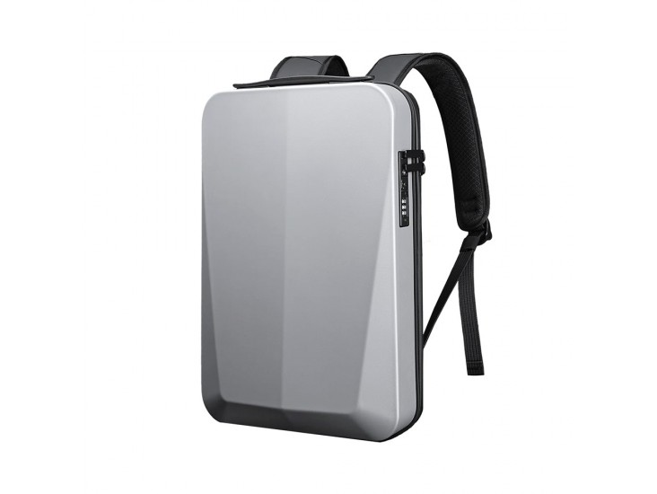 Axen merevített Usb-s laptop hátizsák ezüst