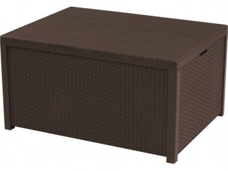 Arica kerti tárolós asztal barna