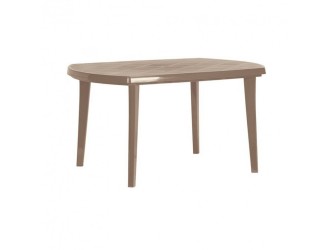 Elise műanyag kerti asztal cappuccino