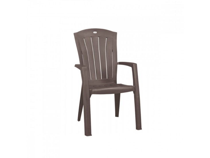 Santorini műanyag kerti szék, cappuccino