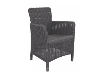 Trenton műrattan kerti fotel grafit