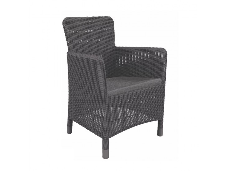 Trenton műrattan kerti fotel grafit