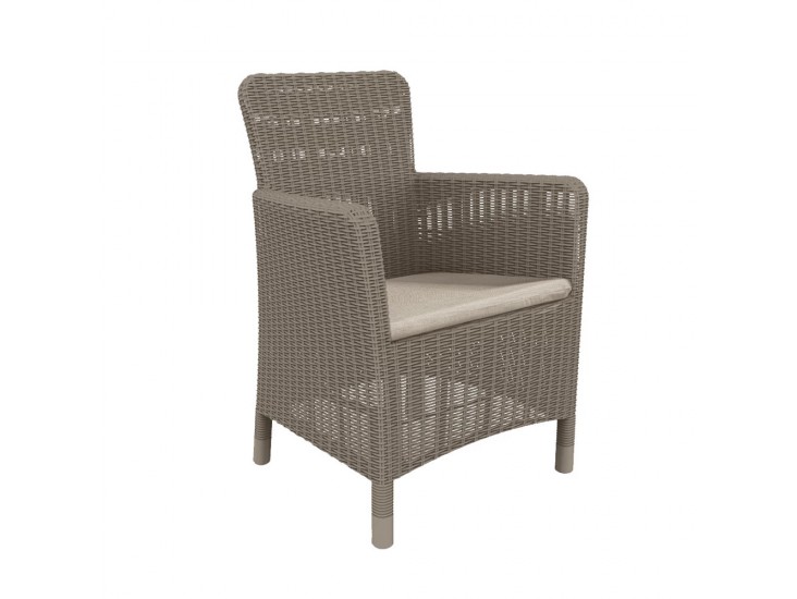 Trenton műrattan kerti fotel cappuccino