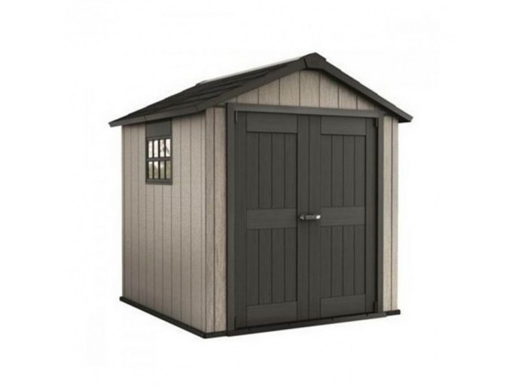 Oakland kerti szerszámos ház, barnás szürke-grafit színben