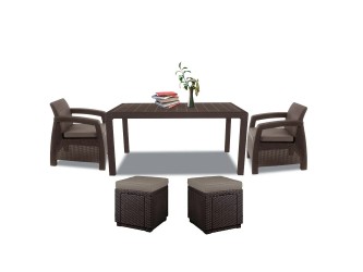 Corfu duo cube kerti bútor garnitúra barna